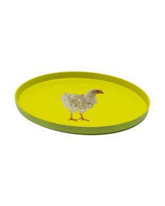 VASSOIO SVUOTATASCHE OVALE 28 X 17 CM GALLINA