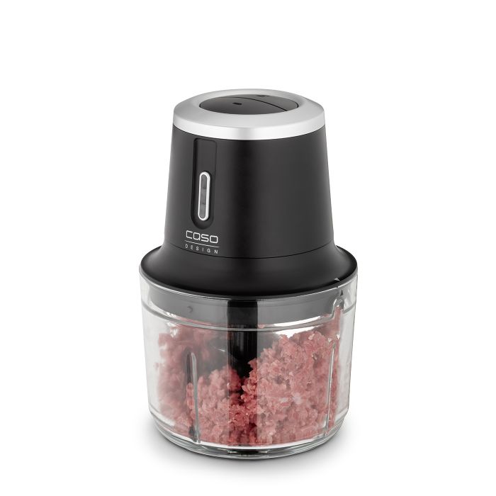 CASO Chop & Go - Tritatutto design senza fili con 4 lame in acciaio inox,  flessibile e pronto all'uso ovunque, fino a 60 minuti di autonomia, 2300  giri/min., accessori versatili : 